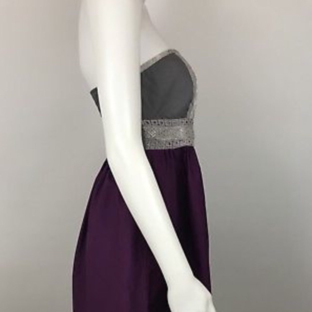 FLAWLESS STRAPLESS DRESS WITH LACE BAND. - Picture 4 of 7